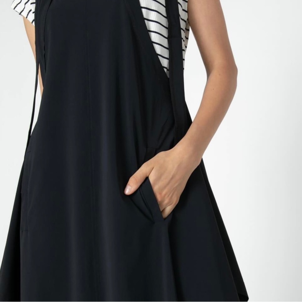 NWT. Ruti black On the Edge Sarafan Dress.